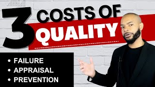 Costs of Quality  Failure Appraisal and Prevention Costs [upl. by Ratna]