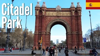 Barcelona Spain 🇪🇸  Citadel Park  4K Walking Tour 2022 [upl. by Leffen325]