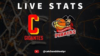 Gigantes de Carolina vs Piratas de Quebradillas  LIVE STATS  BSN [upl. by Suiramaj]