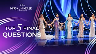 72nd MISS UNIVERSE  TOP 5 Final Questions  Miss Universe [upl. by Seraphim]