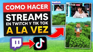 CÓMO HACER STREAMS EN TWITCH Y TIK TOK A LA VEZ CON UNA SOLA PC FÁCIL Y RÁPIDO  Adbra [upl. by Ancell]