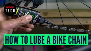 How To Correctly Lubricate A Bike Chain  Mountain Bike Maintenance Skills [upl. by Nari1]