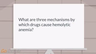 Mechanism of drug induced hemolytic anemia [upl. by Gerhardine661]