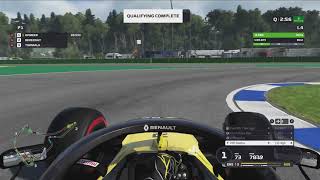 F1 Esports 2019 pole lap Hockenheim 109698 [upl. by Fortuna]