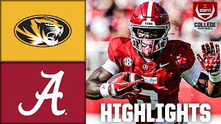 Missouri Tigers vs Alabama Crimson Tide  Full Game Highlights  ESPN College Football [upl. by Olag333]