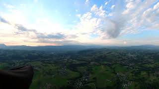 20240921 Sunset Paragliding from Semnoz France [upl. by Claiborne]