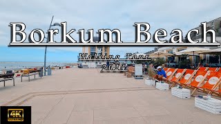 Borkum Beach Walking Tour 2024  4K  UHD [upl. by Zondra]