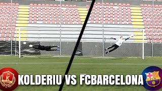 PORTERO DEL FC BARCELONA VS PORTERO DE TERCERA [upl. by Nilrev356]