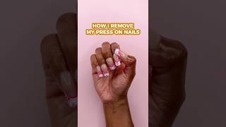 How I Remove My Press On Nails  Best Nail Glue Remover [upl. by Yllet]