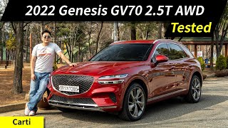 2022 Genesis GV70 25T AWD Review  Test Drive and Road Test The 2nd Luxury SUV from Genesis [upl. by Ellett722]