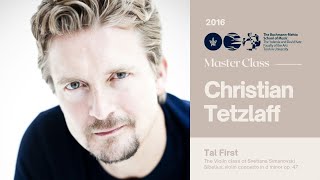 Christian Tetzlaff Violin Master Class  Tal First [upl. by Cordula]