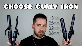 comparing curling iron  sizes and results [upl. by Cristabel]