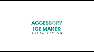 Hisense Fridge Ice Maker Installation [upl. by Gnoy]