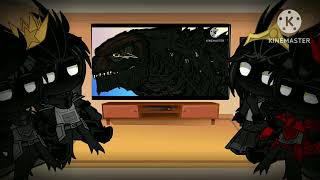 godzilla and cousin react dagon vs muto prime [upl. by Walburga]