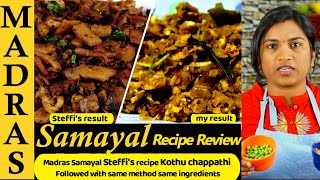 Madras samayal steffis recipe Kothu Chapathi  Egg kothu chapathi  Muttai Chapati in Tamil [upl. by Zwick]