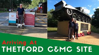 Arriving At Thetford Forest Caravan And Motorhome Club Site [upl. by Eseuqcaj]