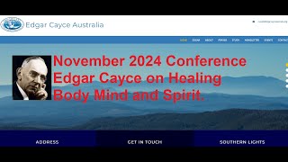 Edgar Cayce Australia Conference  November 16th and 17th 2024 [upl. by Notac461]