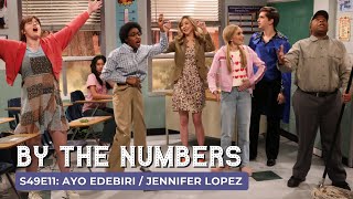 Ayo Edebiri  Jennifer Lopez SNL By The Numbers  S49 E11 [upl. by Eno]