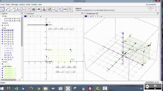 Repérer un point dans lespace vecteurs et géogebra [upl. by Suirtimed858]