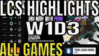 LCS Highlights ALL GAMES W1D3 Summer 2023 [upl. by Piotr]