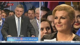 Predsjednik HDZa Tomislav Karamarko  Hrvatska ima predsjednicu [upl. by Akcimahs]