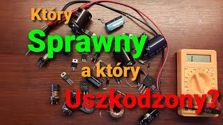 Sprawdzanie elementów elektronicznych zwykłym miernikiem Jak rozpoznać elementy uszkodzone [upl. by Merle669]