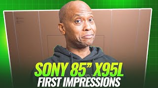 Sony X95L XR MiniLED TV Unboxing Part 1 of 3 [upl. by Chin]