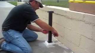 ASK SOUTHERN  Installing Post Mount on Slope Surface [upl. by Ayotak]