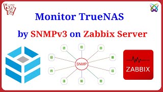 Zabbix  Monitor TrueNAS with SNMPv3 on Zabbix Server [upl. by Nnorahs]