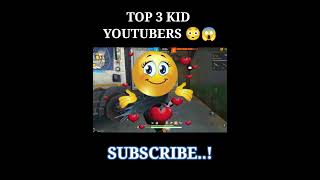 TOP 3 KID YOUTUBERS IN FREEFIRE 😱🔥  FREEFIRE FACTS maheshff totalgaming bestplayer [upl. by Akalam902]