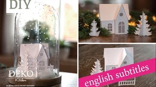 Weihnachtsdeko basteln  Winterlandschaft Tutorial  Winter wonderland Howto  Deko Kitchen [upl. by Ahsitnauq789]