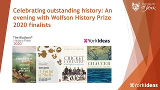 Celebrating outstanding history An evening with Wolfson History Prize 2020 finalists [upl. by Kired]