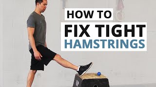 How to Fix Tight Hamstrings HINT Static Stretching Doesnt Work [upl. by Anaibaf]