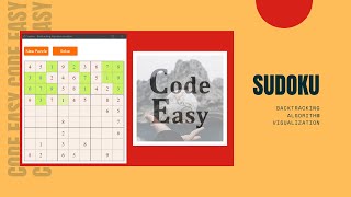 Sudoku  Backtracking Algorithm Visualizer [upl. by Einnov908]