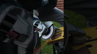 Lawn mower blade sharpening  soon new video lawn mower blade shorts [upl. by Ariam372]