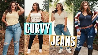 How to Style JEANS on a CURVY Body [upl. by Yelserp]