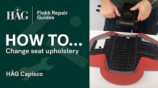 How to change the seat upholstery  HÅG Capisco  Flokk Repair Guide [upl. by Zoarah94]