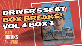 Drivers Seat Box Breaks Vol 4 Box 3  1988 Donruss [upl. by Zilber]