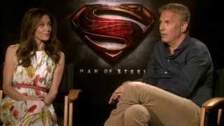 Kevin Costner and Diane Lane Interview  Man of Steel [upl. by Egdirdle]