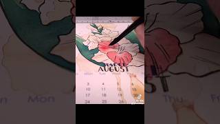 Painting a gladiolus in watercolor originalart watercolorart watercolorpainting floralart [upl. by Thessa]