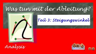 3  Was tun mit der Ableitung  Steigungswinkel [upl. by Zenitram]