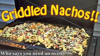 Flat Iron Nachos served on Griddle [upl. by Nitsirt]