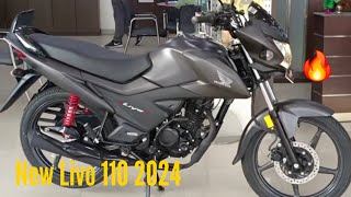 Honda Livo 110 2024🔥 Honda Livo 110cc New Model 2024  Honda Livo 2024  Bike Look [upl. by Jobe]