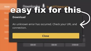 How to Fix Downloader Check Your URL and Connection Error on Firesticks [upl. by Laresa]