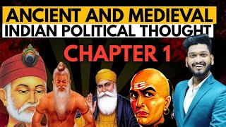 Ancient And Medieval Indian Political Thought Chapter 1st BA Political Science ProgHons Sem 3rd [upl. by Cooley]