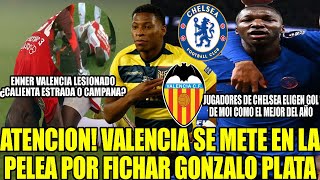 VALENCIA SE METE EN PELEA POR FICHAR GONZALO PLATA JUGADORES CHELSEA ELIGEN GOL DE MOI COMO ELMEJOR [upl. by Armat893]