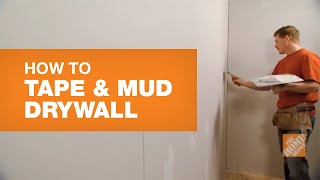 How To Tape and Mud Drywall Reduce Sanding Time  The Home Depot Canada [upl. by Arhez]