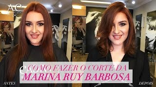 Como Fazer o Corte da Marina Ruy Barbosa [upl. by Stuckey]