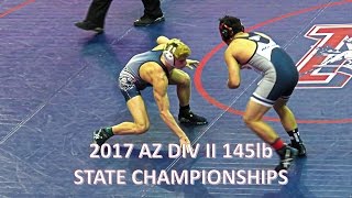 2017 AZ Div II 145lb State Championships [upl. by Lacsap320]