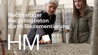 💡 Recyclingbeton mit Hilfe von Bakterien herstellen  HM Forschung wirkt [upl. by Ecirtaeb631]